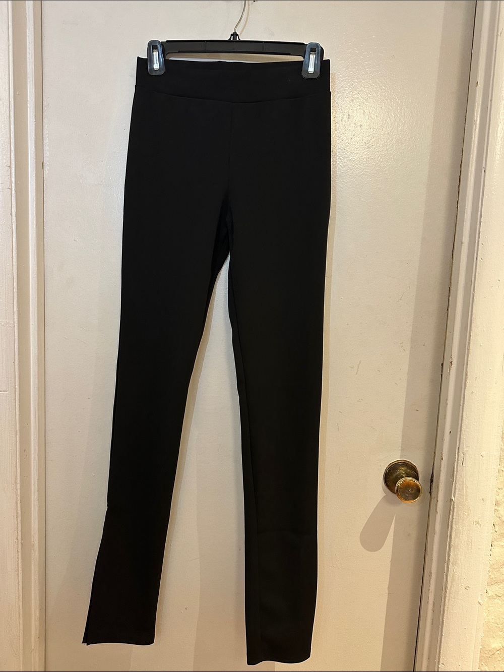 PrettyLittleThing Black Straight Leg Ponte Trousers